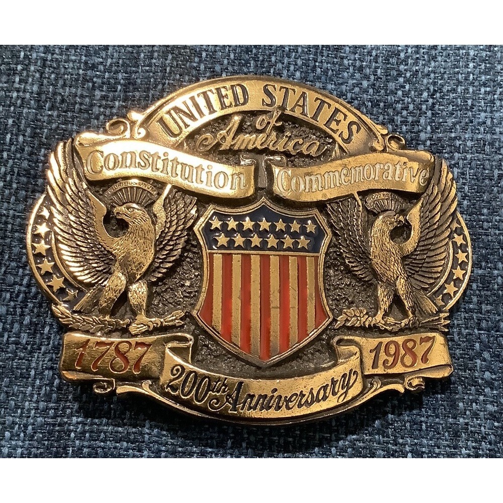 Belt buckle, Limited Edition 200th Anniversary USA Constitution Number A03695
